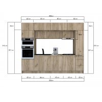 Bucatarie ZONE 300 FRONT PAL K002 / decor K002